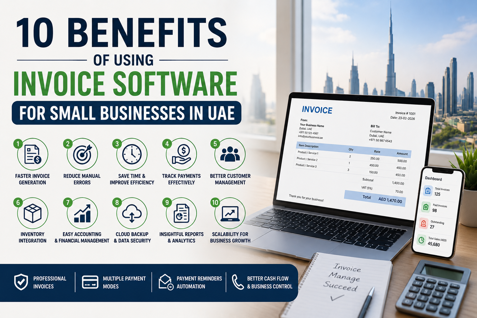 10 Benefits of Using Invoice Software for Small Businesses in UAE